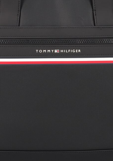 Schwarze TOMMY HILFIGER Laptoptasche STRIPE COMPUTER BAG - large