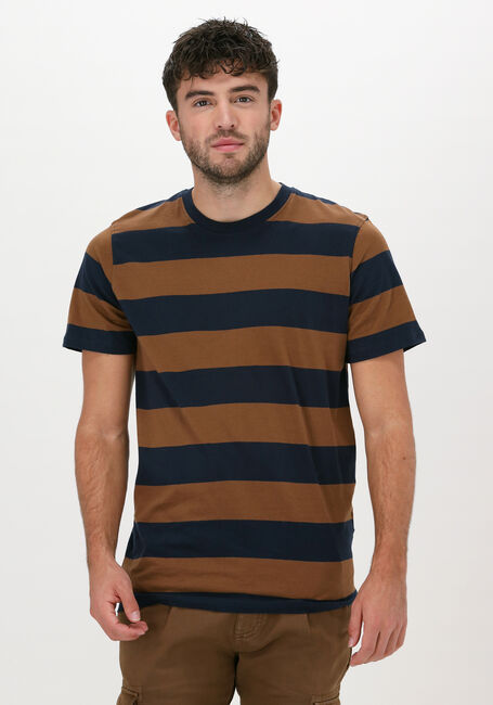Dunkelblau SELECTED HOMME T-shirt SLHSILAS STRIPE SS O-NECK TEE - large