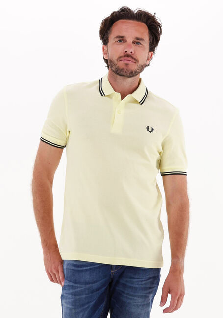Gelbe FRED PERRY Polo-Shirt TWIN TIPPED FRED PERRY SHIRT - large