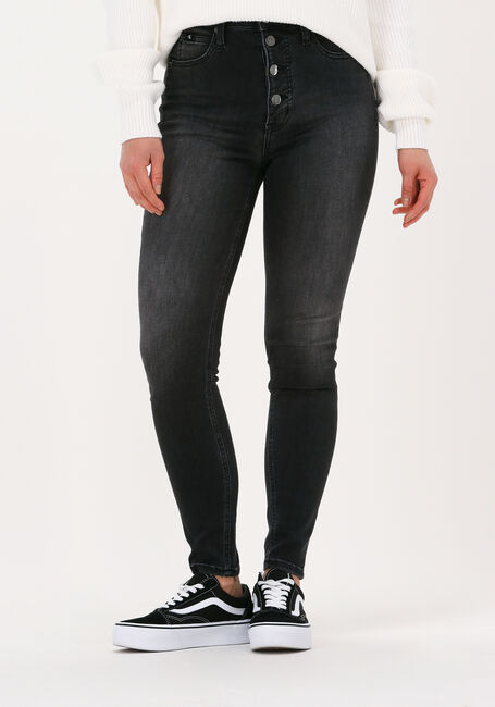 Dunkelgrau CALVIN KLEIN Skinny jeans HIGH RISE SUPER SKINNY ANKLE - large
