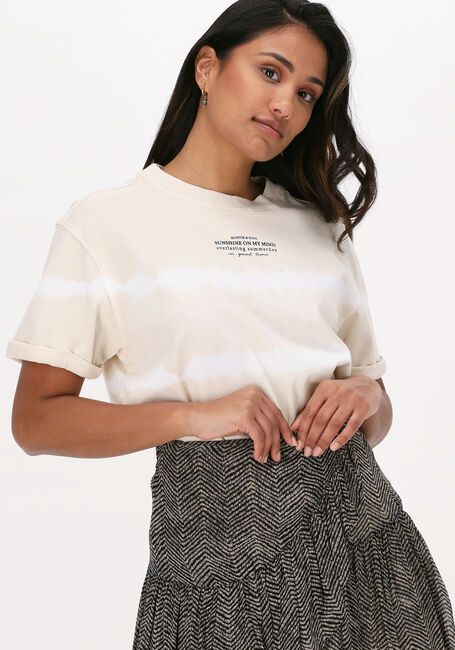 Sand SCOTCH & SODA T-shirt LOOSE-FIT ORGANIC COTTON T-SHIRT - large