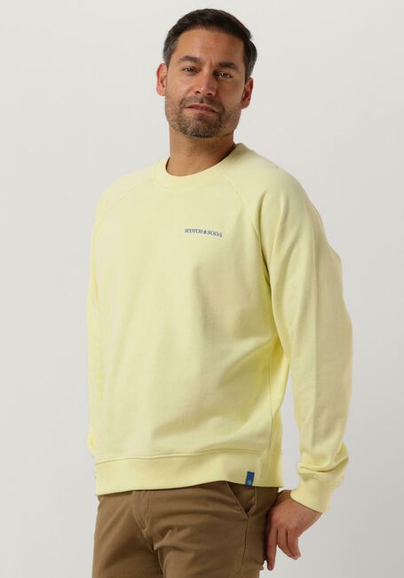 Gelbe SCOTCH & SODA Sweatshirt UNISEX CREWNECK SWEATSHIRT IN ORGANIC COTTON - large