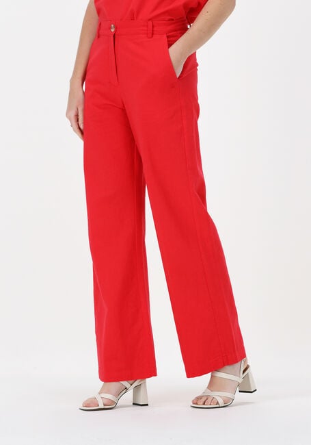 Rote CC HEART Weite Hose WIDE LINEN PANTS - large