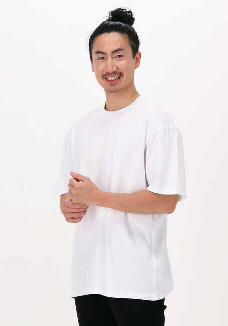 Weiße EDWIN T-shirt KATAKANA EMBROIDERY TS - large