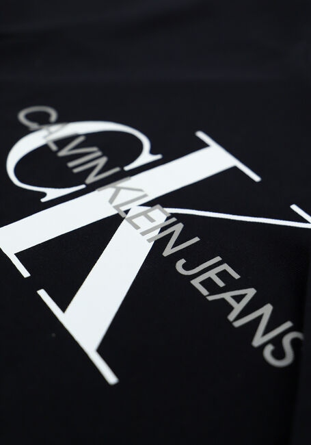 Schwarze CALVIN KLEIN T-shirt CORE MONOGRAM LOGO REGULAR FIT - large