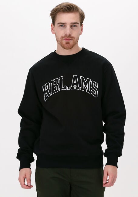 Schwarze COLOURFUL REBEL Sweatshirt RBL AMS BIG EMBROIDERY BASIC SWEAT - large