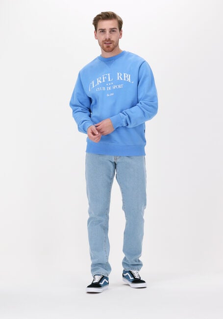 Blaue COLOURFUL REBEL Sweatshirt WASHED BASIC SWEAT - large