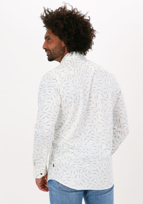 Weiße VANGUARD Casual-Oberhemd LONG SLEEVE SHIRT BRANCHES PRINT ON FINE JERSEY - large